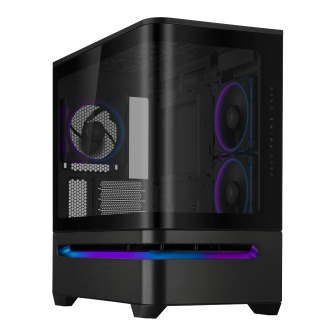 Asus Prime AP202 ARGB Curved Tempered Glass Micro-ATX Chassis – Black | Randcore
