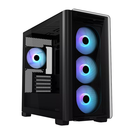 Asus A23 PLUS ARGB Micro-ATX Gaming Chassis - Black | Randcore