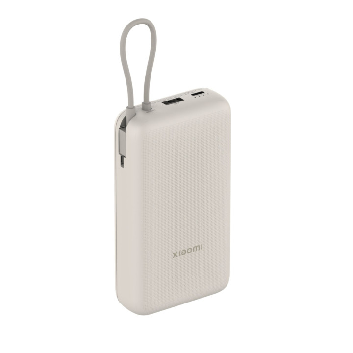 Xiaomi 33W Power Bank 20000mAh (Integrated Cable) – Tan | Randcore
