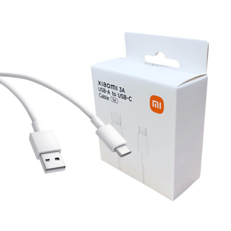 Xiaomi 3A USB-A to USB Type-C Cable 1M - White | Randcore