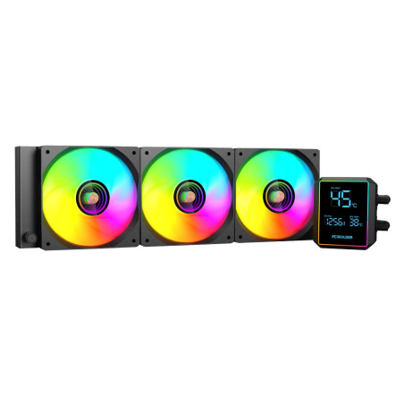 PCBuilder BLIZZARD FREEZE 360mm AIO ARGB Liquid CPU Cooler - Black | Randcore