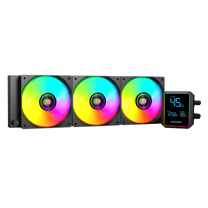 PCBuilder BLIZZARD FREEZE 360mm AIO ARGB Liquid CPU Cooler - Black | Randcore