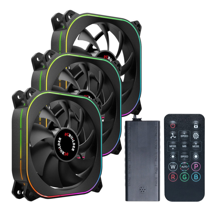 PCBuilder TORNADO CHILL ARGB 120mm Fan Kit | Randcore