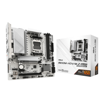 ASRock B650M-HDV/M.2 AM5 Micro-ATX Motherboard - White | Randcore
