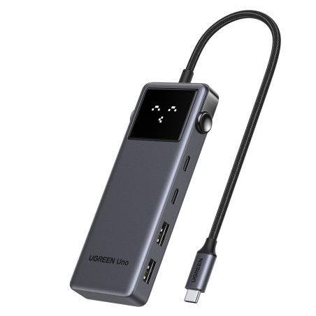UGREEN 6-in-1 Type-C Hub with 4K HDMI, 100W PD and 10Gbps USB Ports – Grey | Randcore