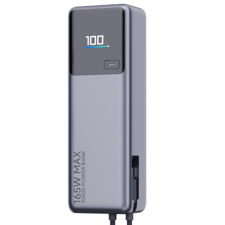 Xiaomi 165W Power Bank 10000mAh (Integrated Cable)-Silver | Randcore
