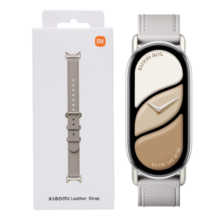 Xiaomi Smart Band 10 Leather Strap - Grey | Randcore