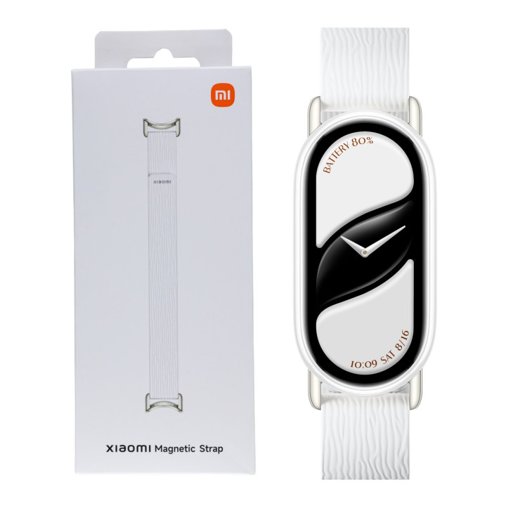 Xiaomi Smart Band 10 Magnetic Kona Leather Strap - Glacier White | Randcore