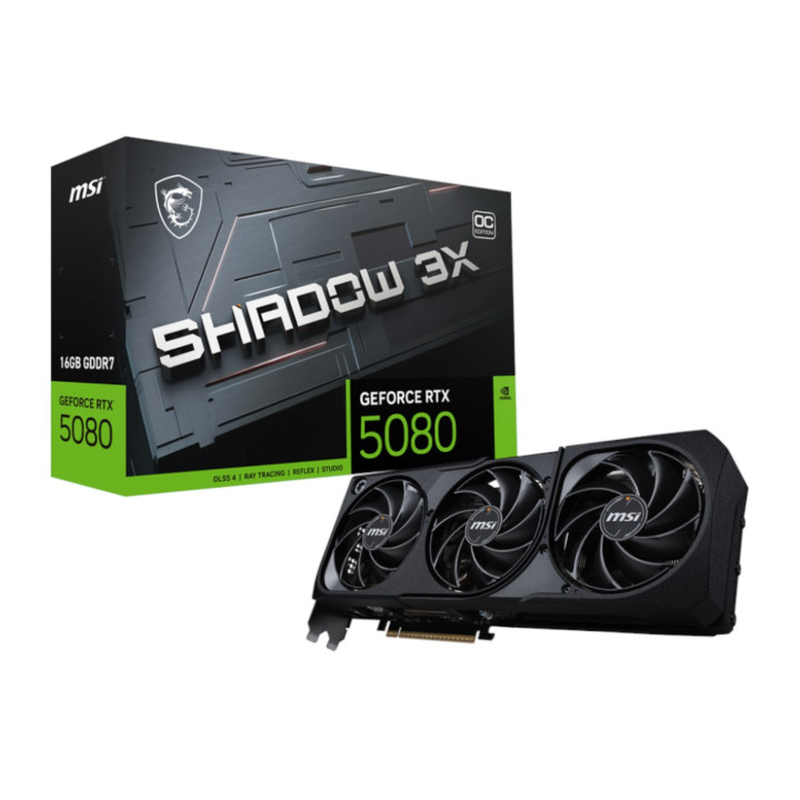 MSI GeForce RTX 5080 SHADOW 3X OC 16GB GDDR7 Graphics Card | Randcore