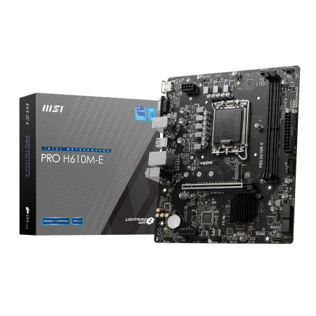 MSI PRO H610M-E Intel LGA1700 DDR5 M-ATX Motherboard | Randcore