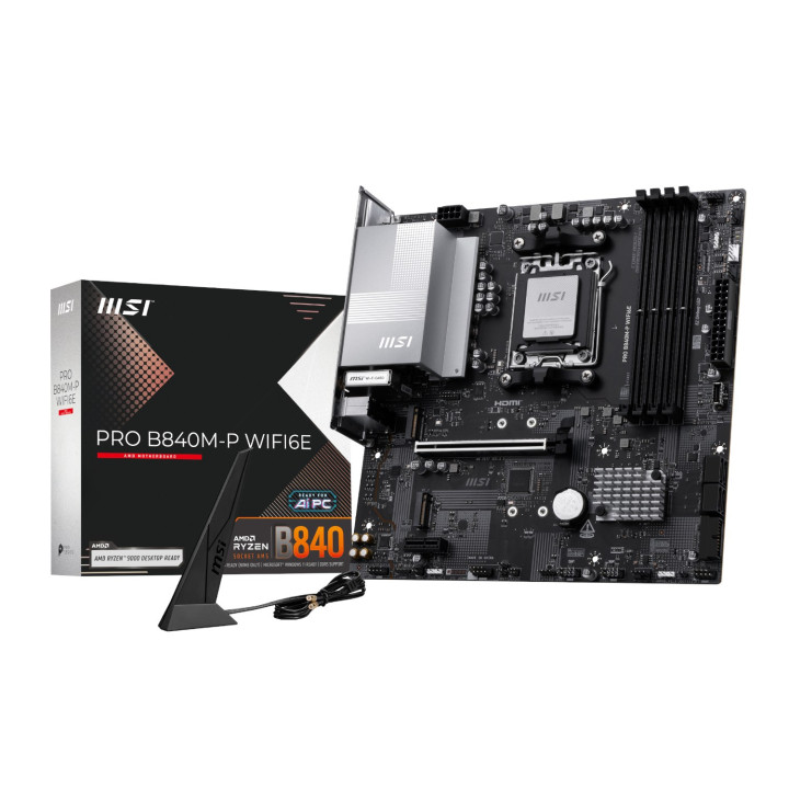 MSI PRO B840M-P Wi-Fi 6E AMD AM5 MATX Gaming Motherboard | Randcore