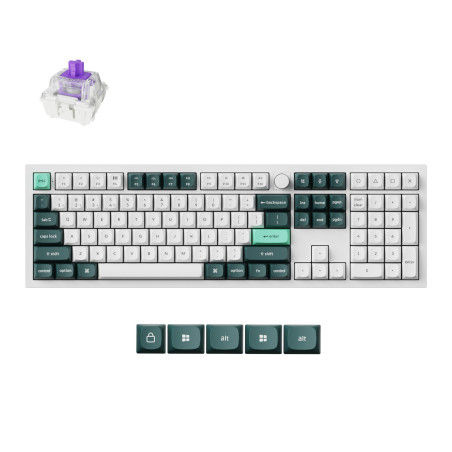 Keychron Q6 HE QMK Full-size Wireless Custom Mechanical Keyboard (Nebula Switch) – Shell White | Randcore