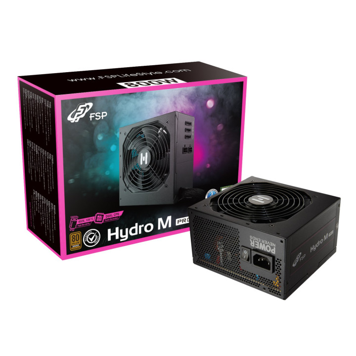 FSP Hydro M Pro 800W 80PLUS Bronze Gen5 Semi-modular Power Supply | Randcore