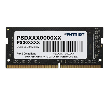 Patriot Signature Line 8GB 3200MHz DDR4 Dual Rank SODIMM Notebook Memory | Randcore