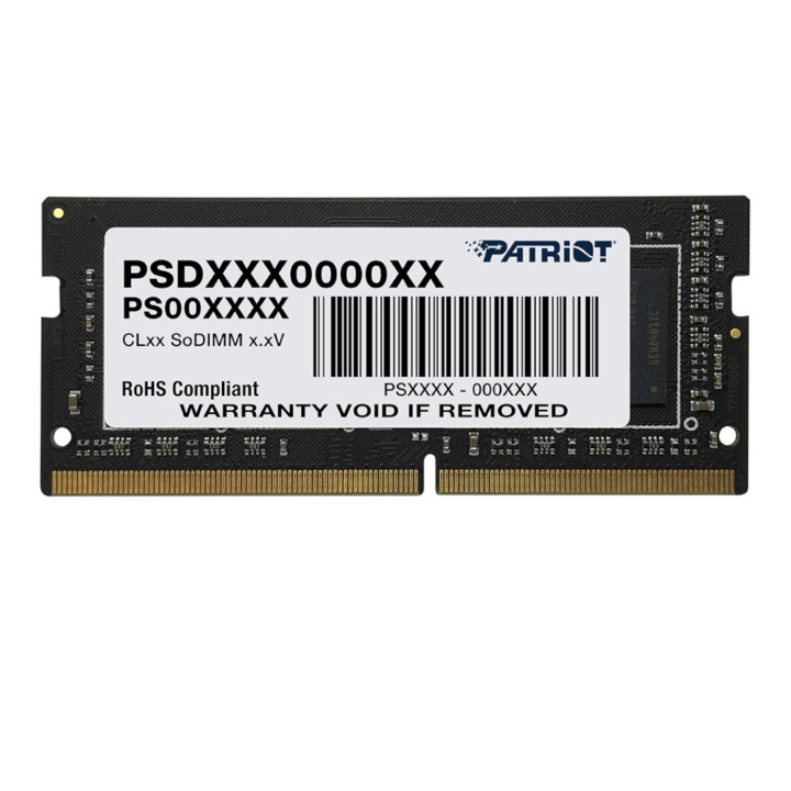 Patriot Signature Line 8GB 3200MHz DDR4 Dual Rank SODIMM Notebook Memory | Randcore