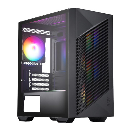 MSI PRO FORGE M050A Micro-ATX Gaming Chassis - Black | Randcore