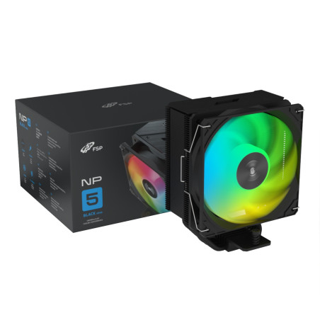 FSP NP5-BA 120mm PWM ARGB CPU Air Cooler – Black | Randcore