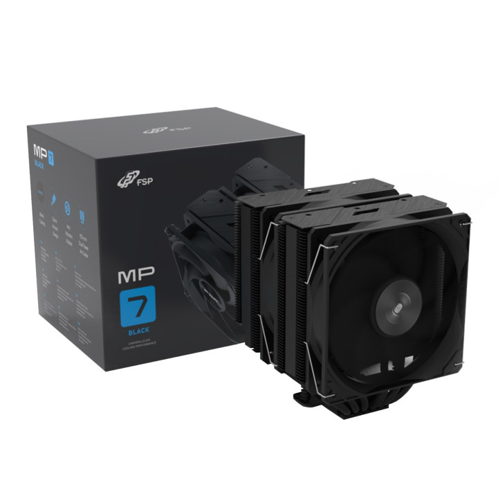 FSP MP7-B 120mm PWM CPU Air Cooler - Black | Randcore