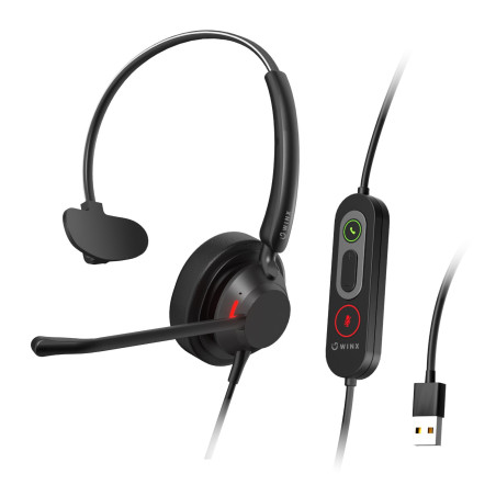 WINX CALL Pro 2 Mono AI Noise Cancelling Headset | Randcore