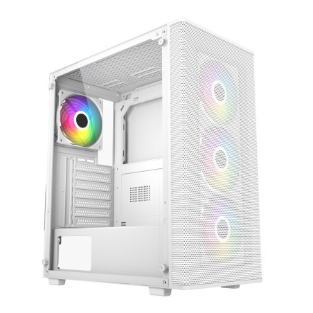 FSP M220 ATX Mid Tower Gaming Chassis - White | Randcore
