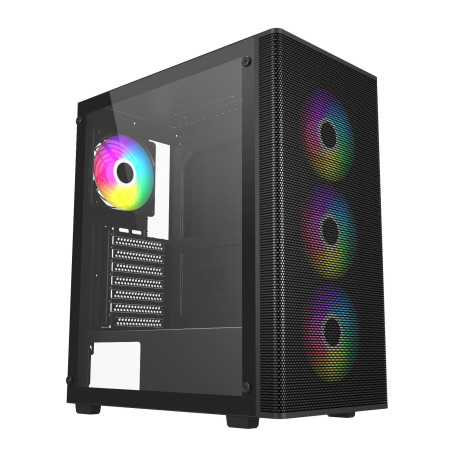 FSP M220 ATX Mid Tower Gaming Chassis - Black | Randcore