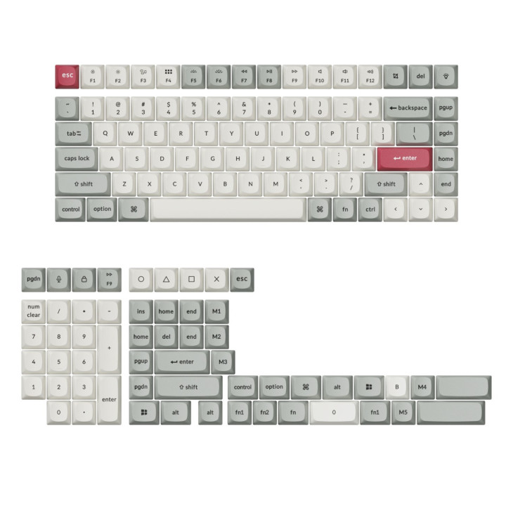 Keychron Double-Shot PBT OSA Keycap Set - Retro | Randcore