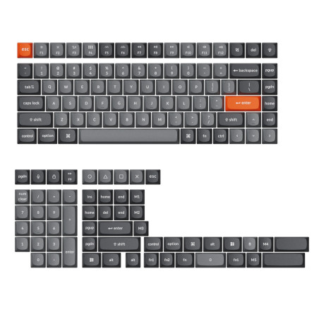 Keychron Double-Shot PBT OSA Keycap Set - Grey | Randcore