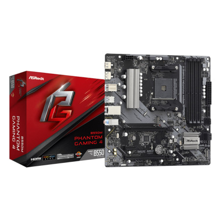 ASRock B550 Phantom Gaming 4 AM4 M-ATX Motherboard | Randcore