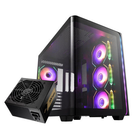 FSP M580 ATX Gaming Chassis and HV Pro 650W Power Supply Bundle | Randcore