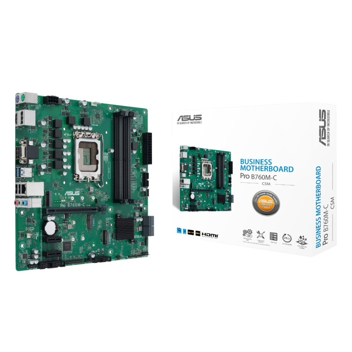 ASUS PRO B760M C CSM LGA 1700 M-ATX Motherboard | Randcore