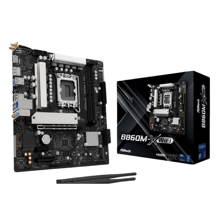 ASRock B860M-X Micro ATX DDR5 Motherboard (PCIe 5 and Wi-Fi 6E) | Randcore