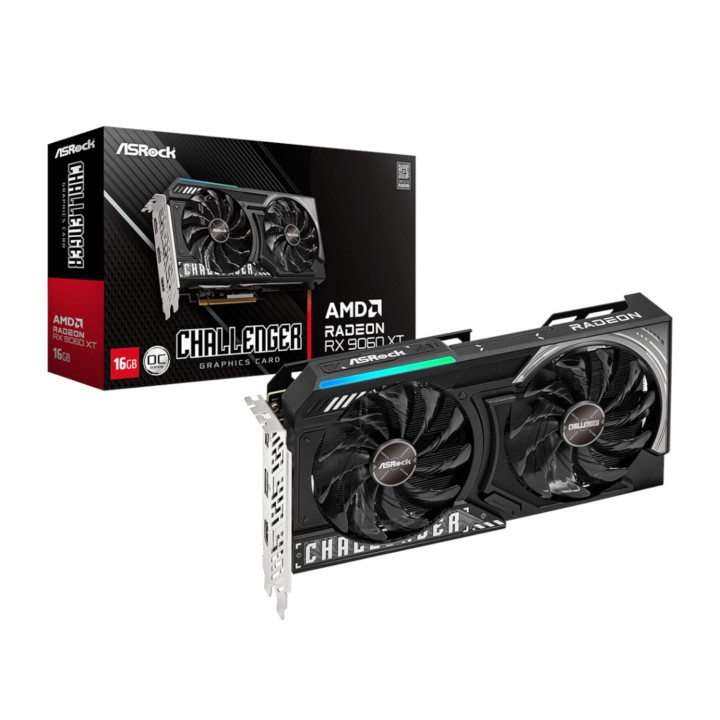 ASRock Radeon RX 9060 XT Challenger 16GB OC Graphics Card (RDNA™ 4, PCIe 5.0) | Randcore