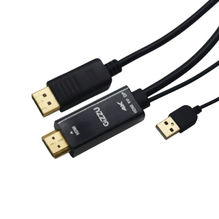 Gizzu 4K HDMI to DP Cable (1.8m) - Black | Randcore