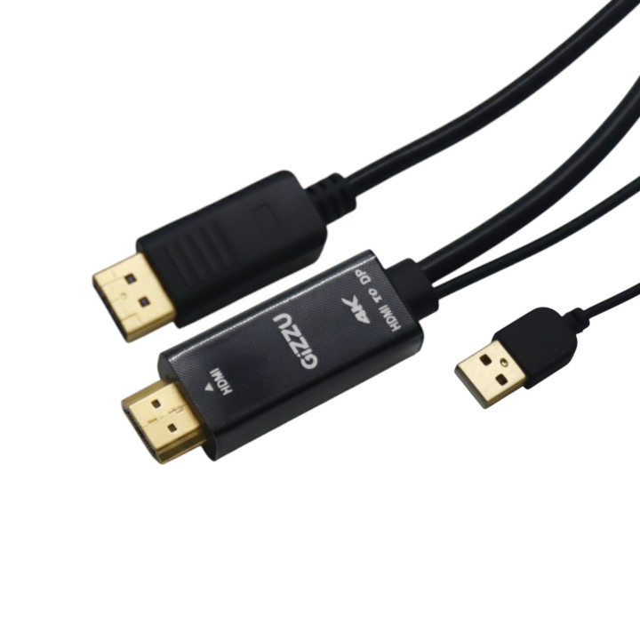 Gizzu 4K HDMI to DP Cable (1.8m) - Black | Randcore