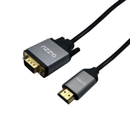 Gizzu Full HD HDMI to VGA Cable (1.8m) - Black | Randcore