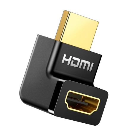 UGREEN HD112 HDMI 4K Male to Female Up-angled Connector - Black | Randcore
